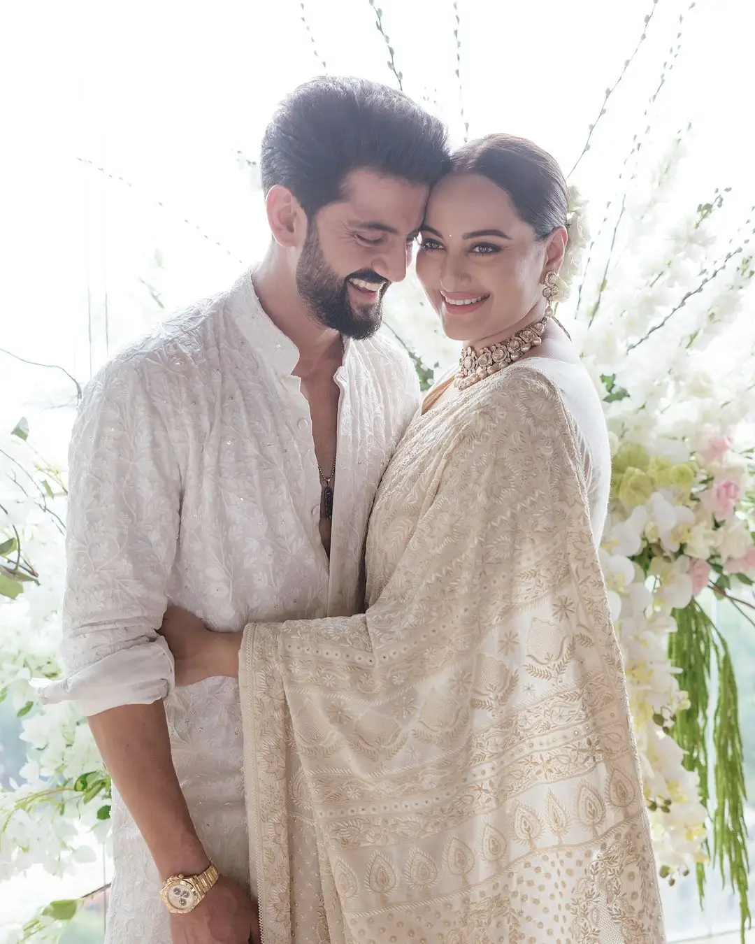 Sonakshi Sinha and Zaheer Iqbal in Wedding ceremony Photos